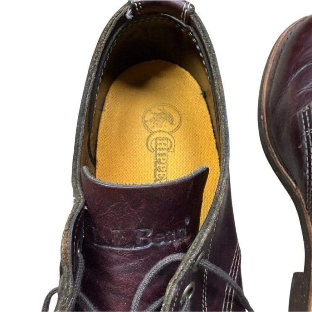 LL Bean Chippewa Katahdin Iron Works Oxford Shoes Men Size 7.5 EE USA OPGL1 Wide